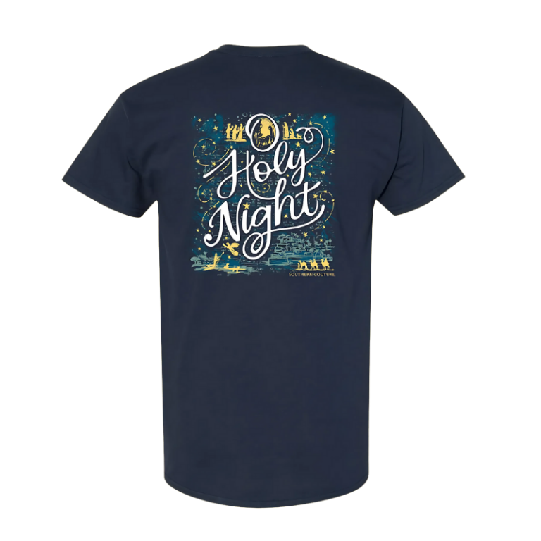 SOUTHERN COUTURE CLASSIC O HOLY NIGHT HOLIDAY T-SHIRT
