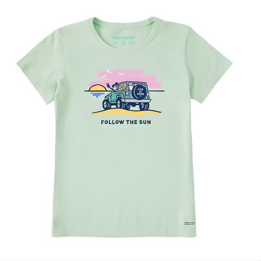 Women's Jackie and Rocket Follow The Sun 4x4 Short Sleeve Tee