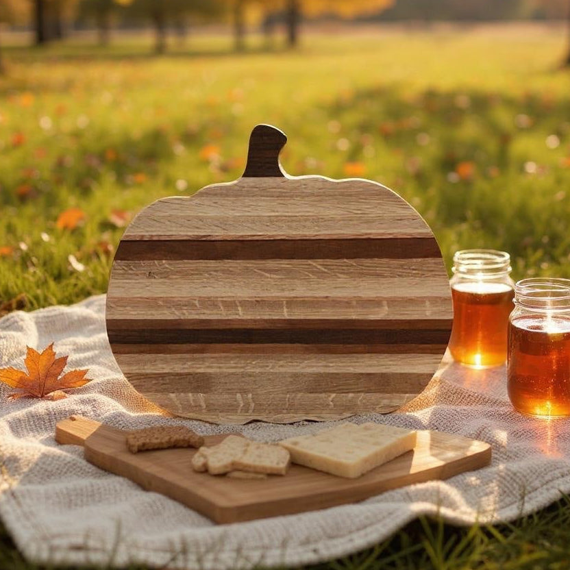Handcrafted Pumpkin Cutting-Charcuterie Board