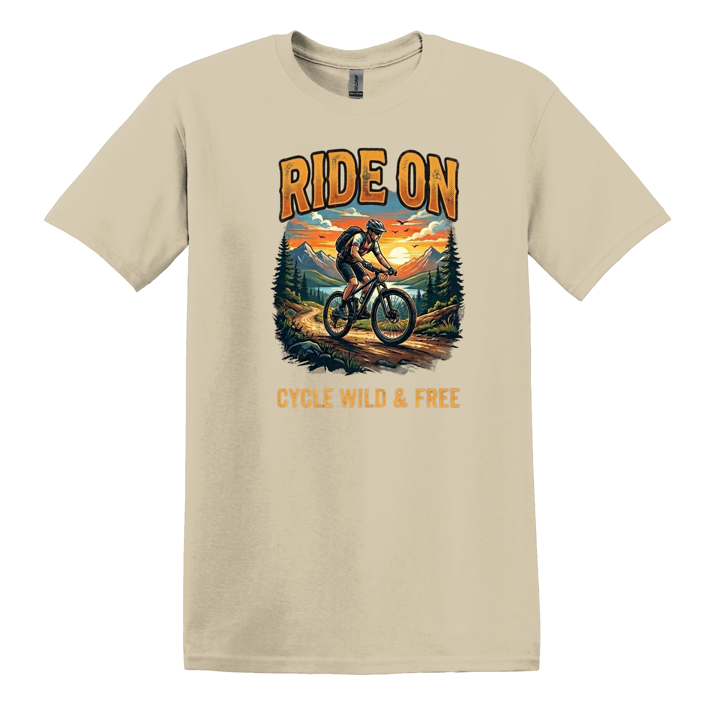 Ride On Wild & Free Mountain Bike Tee