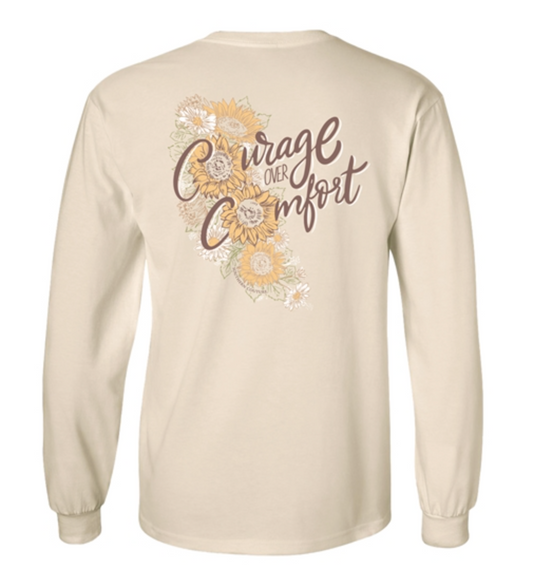 SC Classic Courage Over Comfort on LS - Natural