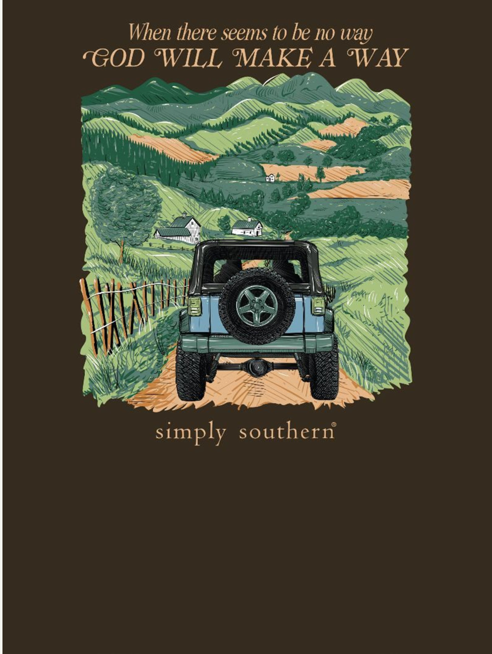 Simply Southern Long Sleeve-LEAD-UMBER