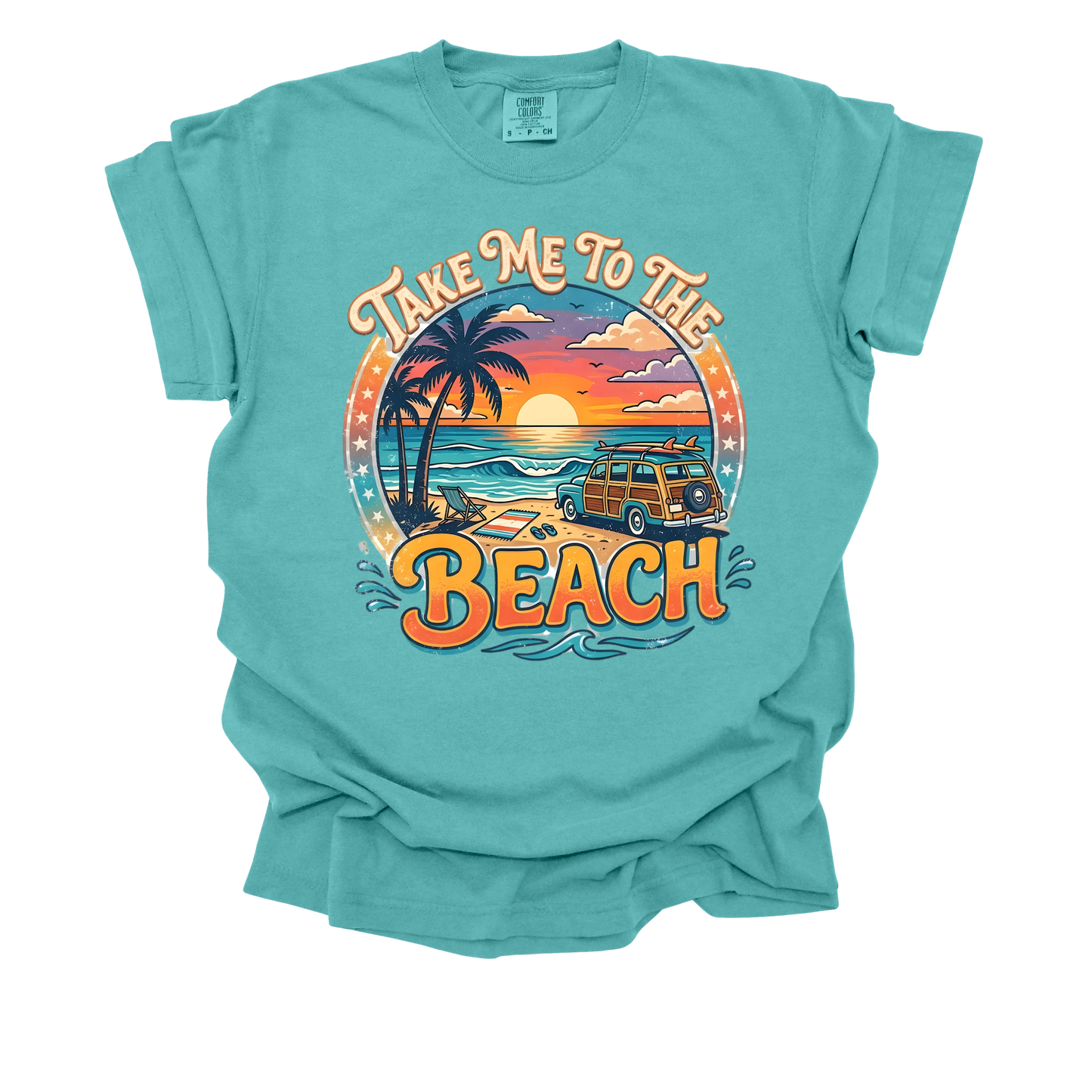 Take Me To The Beach Vintage Woodie T-Shirt