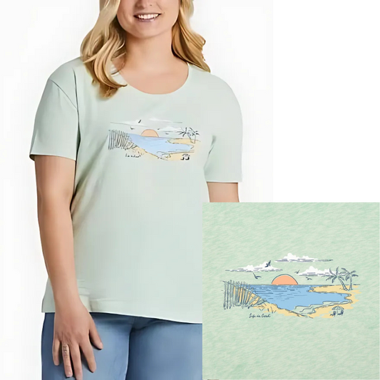 Womans Short Sleeve Fit Fineline Secret