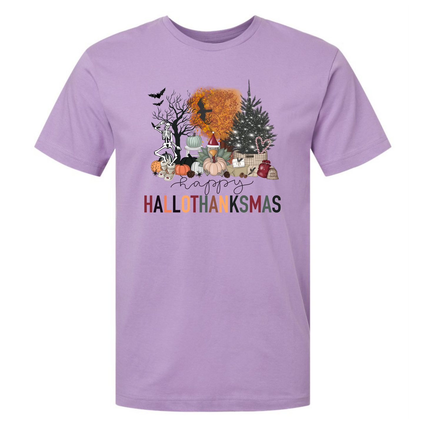 HalloThanksMas Short Sleeve Tee
