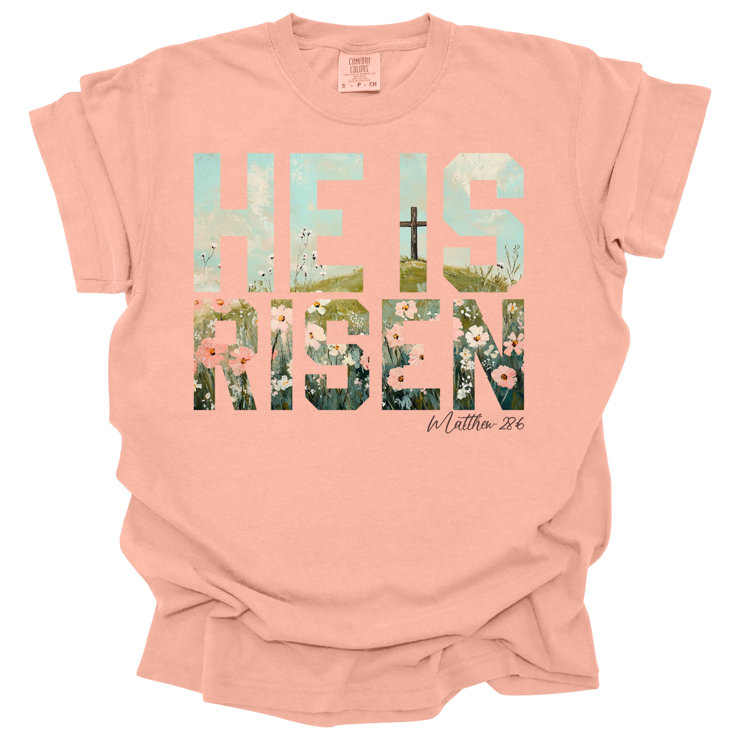 He Is Risen Christian Short Sleeve T-Shirt