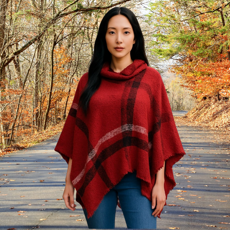 The ultimate comfort hooded poncho