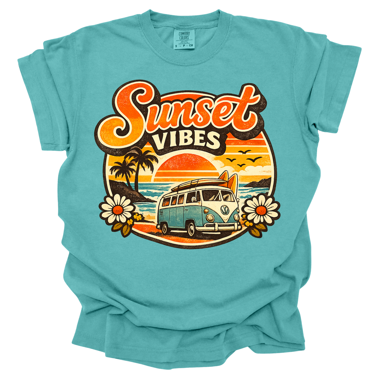 Vintage Sunset Vibes Short Sleeve T-shirt