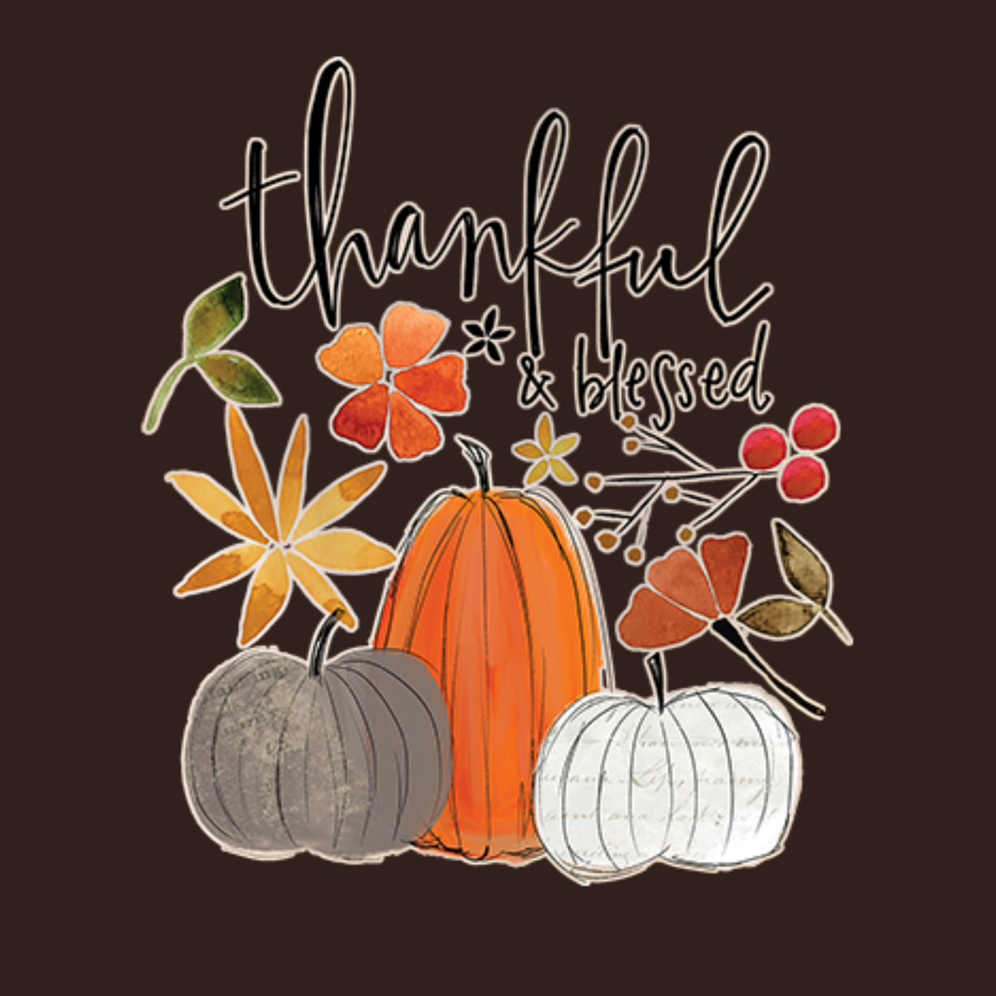 Thankful & Blessed Short Sleeve T-Shirt
