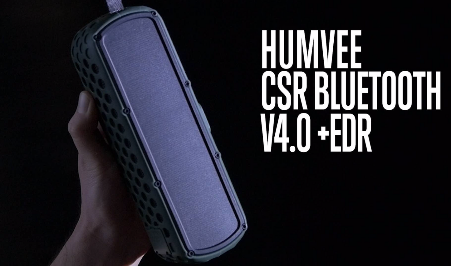 Humvee Portable Solar Powered Bluetooth Speaker