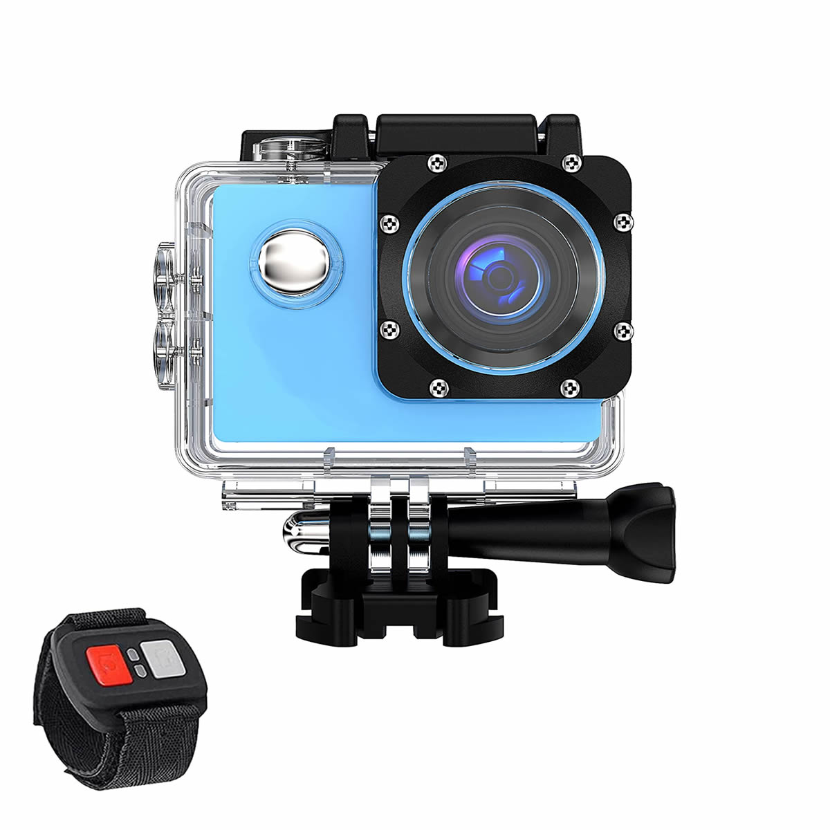 4K Action Pro Waterproof All Digital UHD WiFi Camera + RF Remote And Accessories by VistaShops