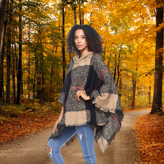 The ultimate comfort hooded poncho