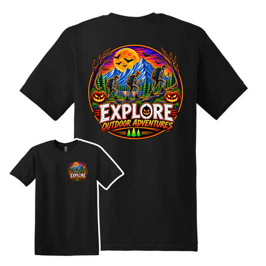 Explore Outdoor Adventures Skeleton Halloween Tees