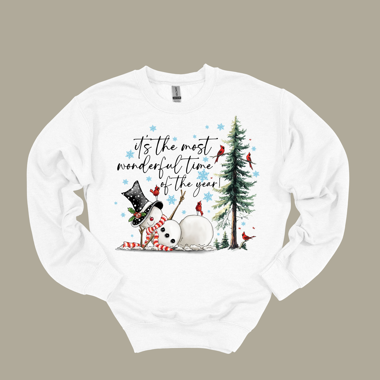 It's the Most Wonderful Time of the Year Funny Snowman Sweatshirt