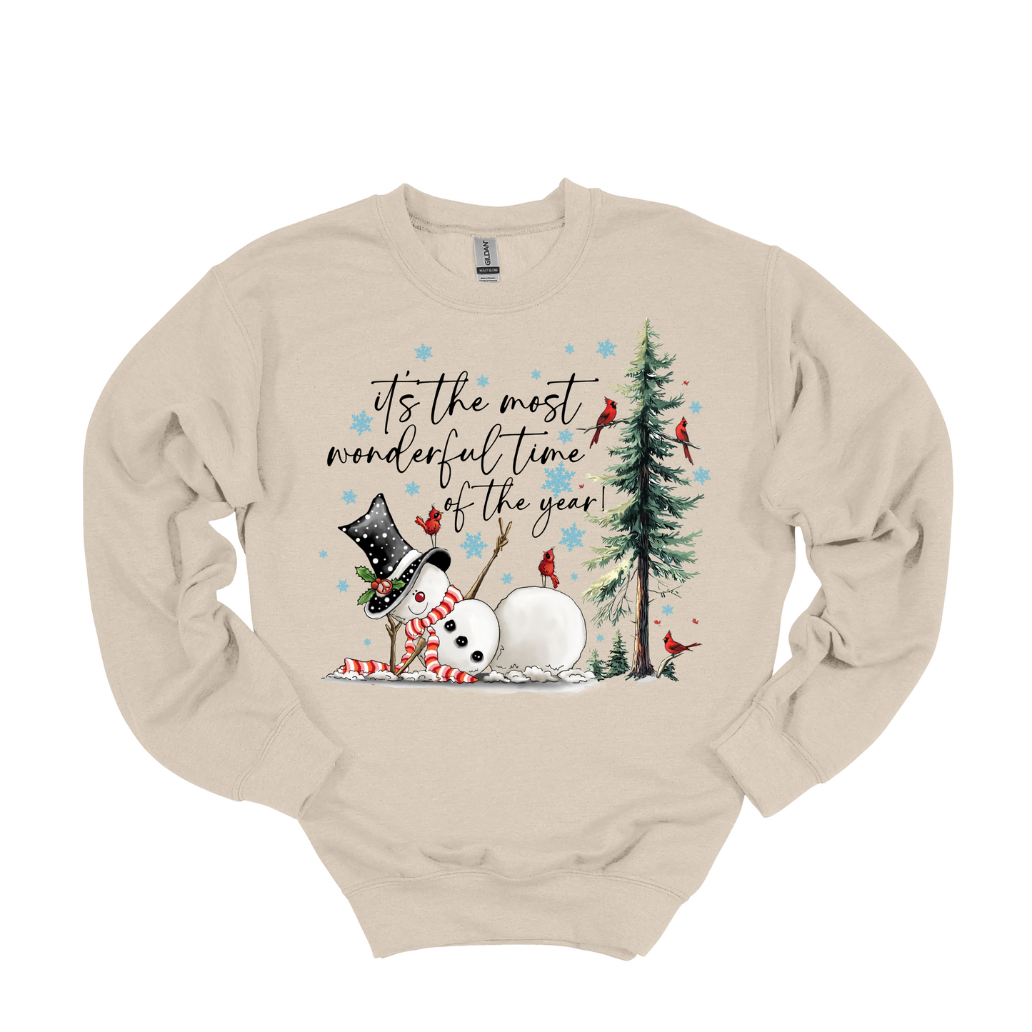 It's the Most Wonderful Time of the Year Funny Snowman Sweatshirt