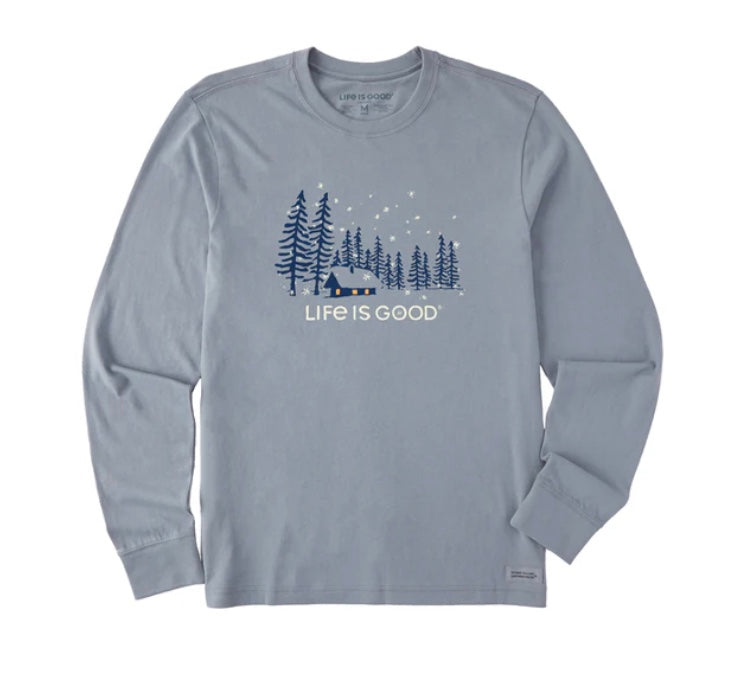 Men's Snowy Evening Long Sleeve Tee