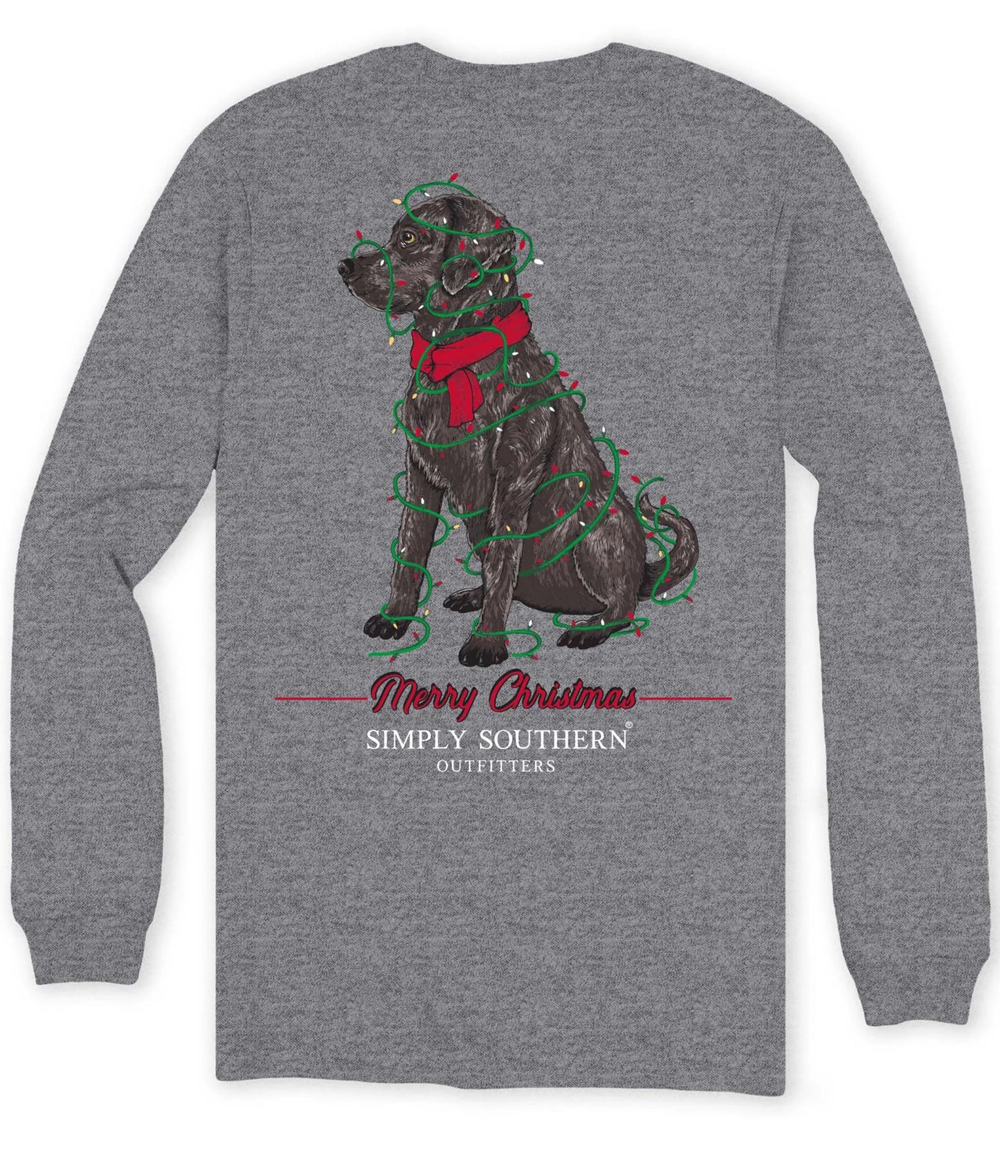Simply Southern Merry Black Lab Christmas T Shirt