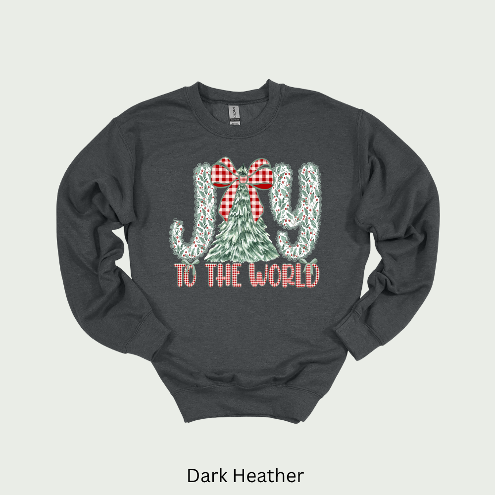 Joy To The World Unisex Christmas Crewneck Sweatshirt