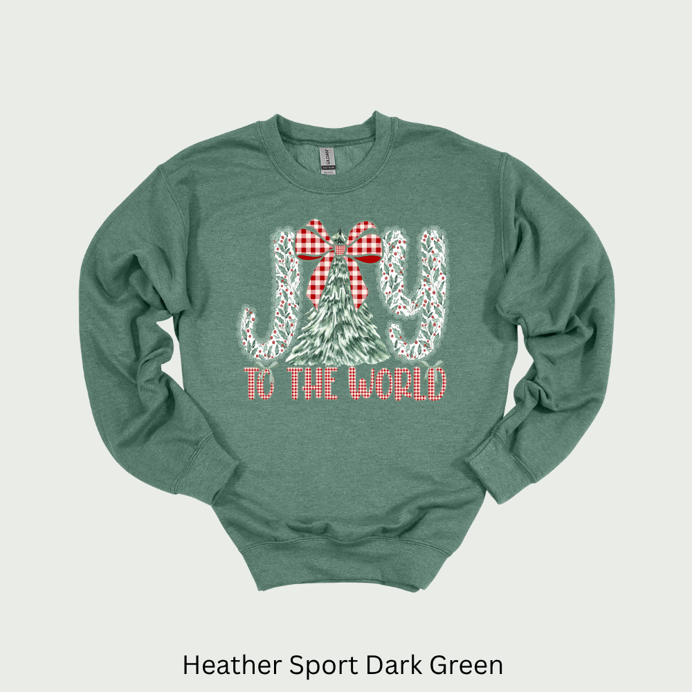Joy To The World Unisex Christmas Crewneck Sweatshirt