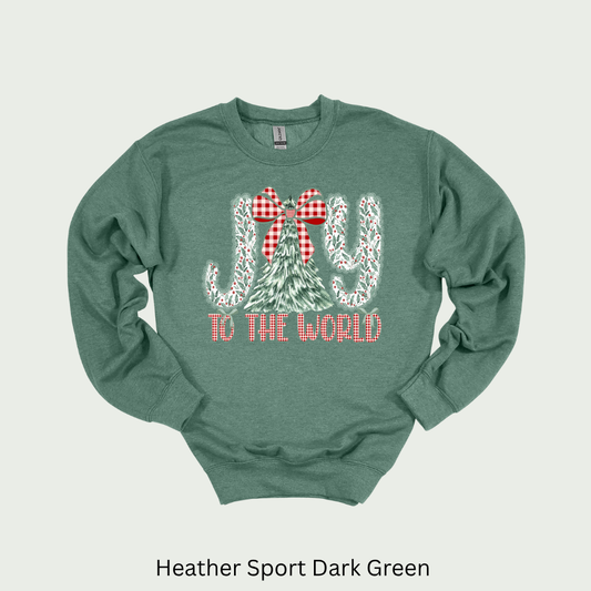 Joy To The World Unisex Christmas Crewneck Sweatshirt