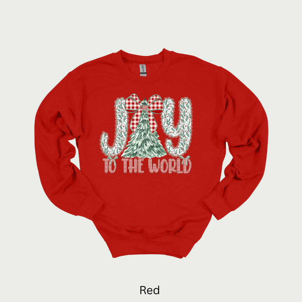 Joy To The World Unisex Christmas Crewneck Sweatshirt