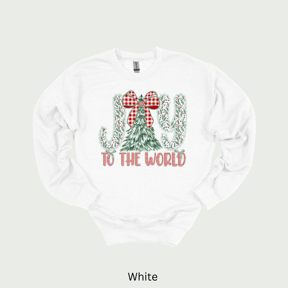 Joy To The World Unisex Christmas Crewneck Sweatshirt