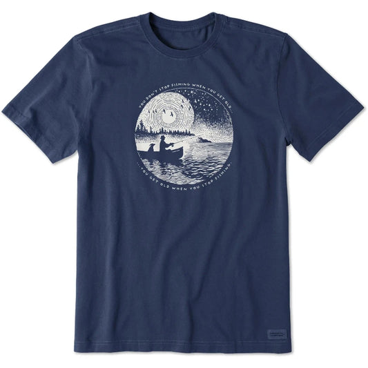 Men's Don't Stop Fishing Scene Short Sleeve Crusher-LITE Tee