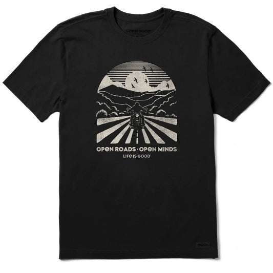 Men's Open Roads Motorcycle Short Sleeve Crusher Tee