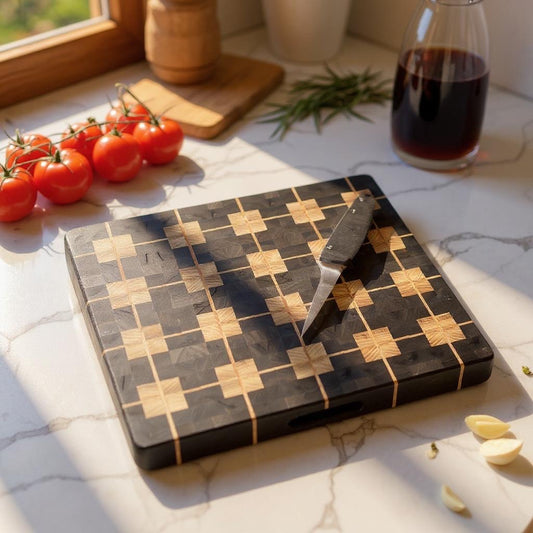 The Artisan's Plaid End-Grain Butcher Block