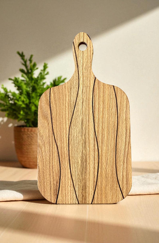 The Artisan Paddle: Handcrafted Wood Cutting & Serving Board