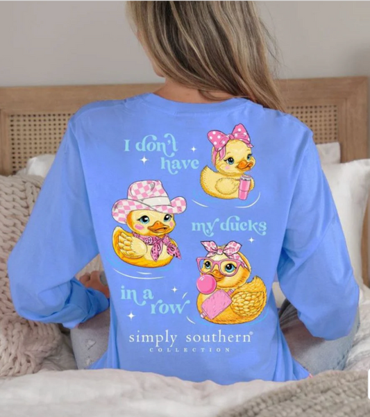 Simply Southern "Ducks In A Row" Long Sleeve T-Shirt