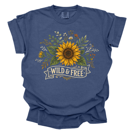 Sunflower Wild & Free Short Sleeve T-shirt