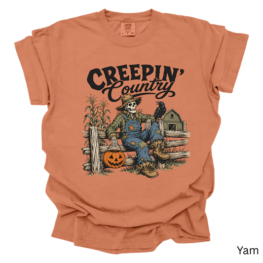 Creepin' Country Halloween T-Shirt