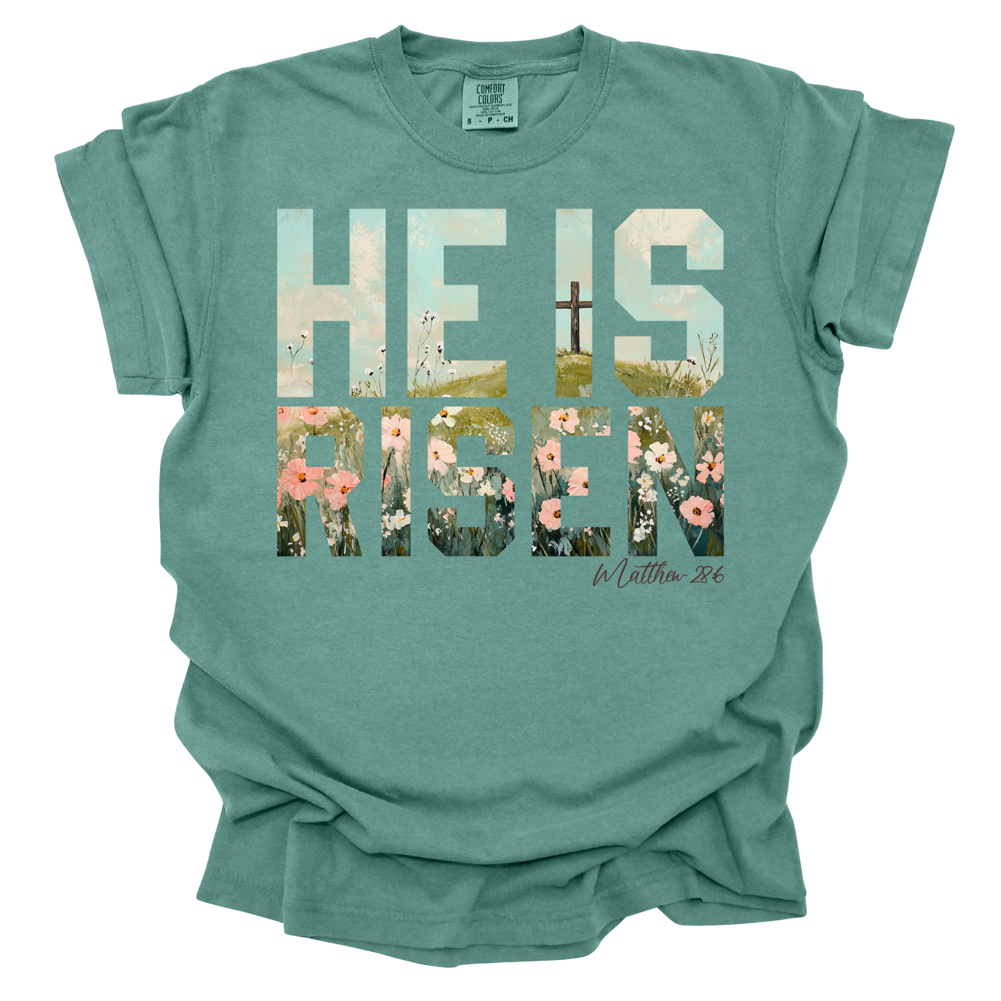 He Is Risen Christian Short Sleeve T-Shirt