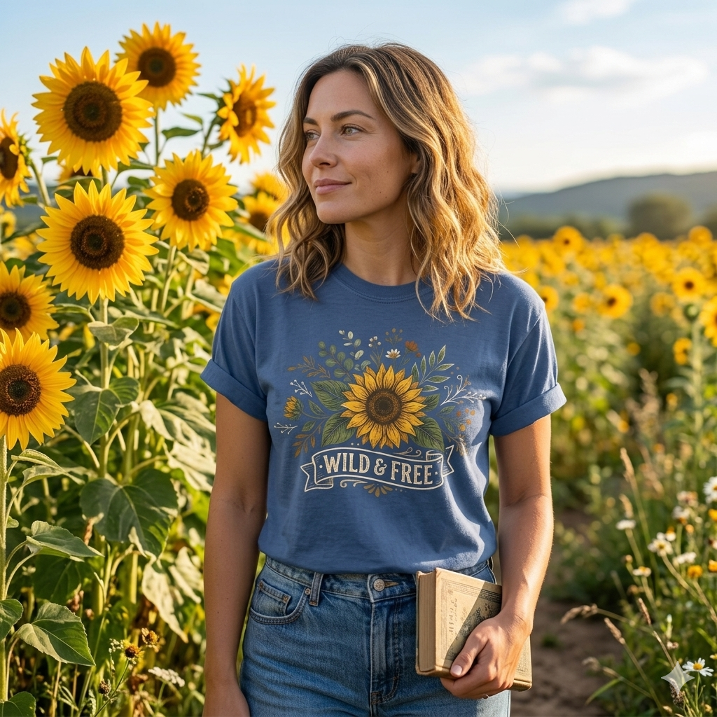 Sunflower Wild & Free Short Sleeve T-shirt 