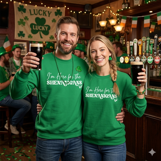 Here for he Shenanigans Sweatshirt
