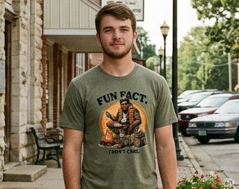 Bigfoot Fun Fact, I don't care Short Sleeve T-shirt