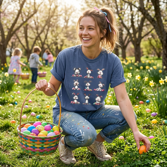 Funny Easter Bunny Short Sleeve Tshirt