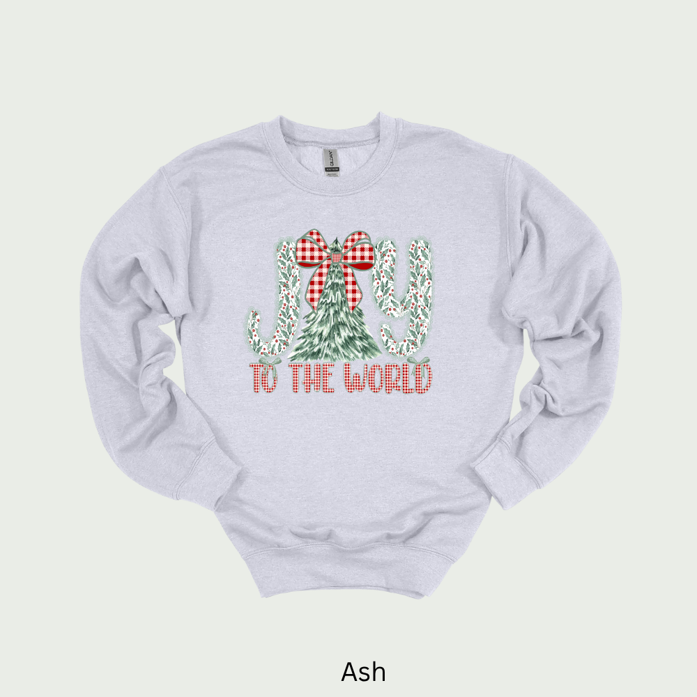 Joy To The World Unisex Christmas Crewneck Sweatshirt