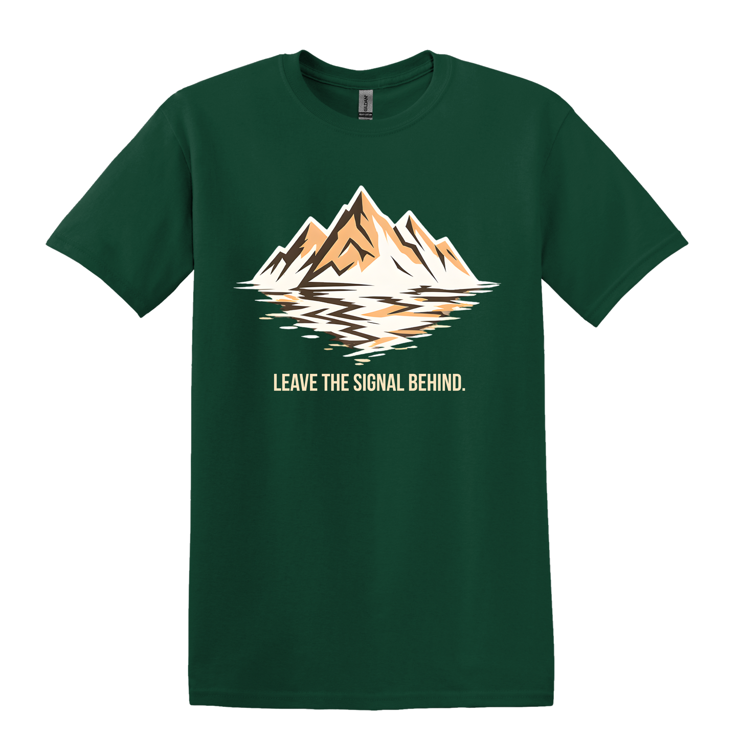 Adventure Awaits: "Leave the Signal Behind" Mountain T-Shirt