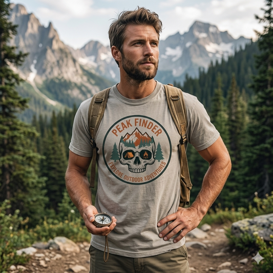 Peak Finder Skull – Adventure Graphic Tee