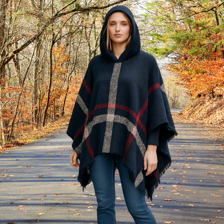 The ultimate comfort hooded poncho