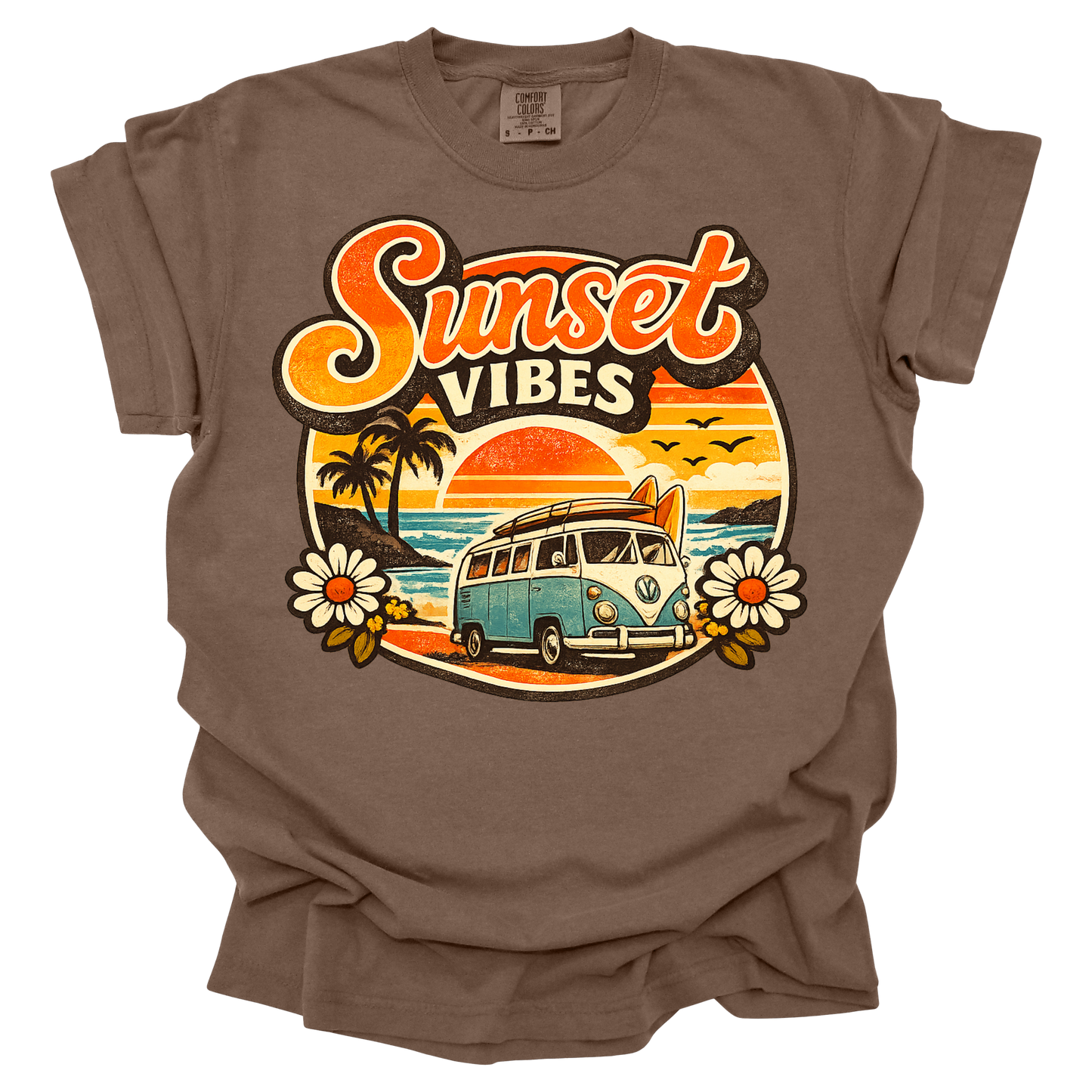Vintage Sunset Vibes Short Sleeve T-shirt 