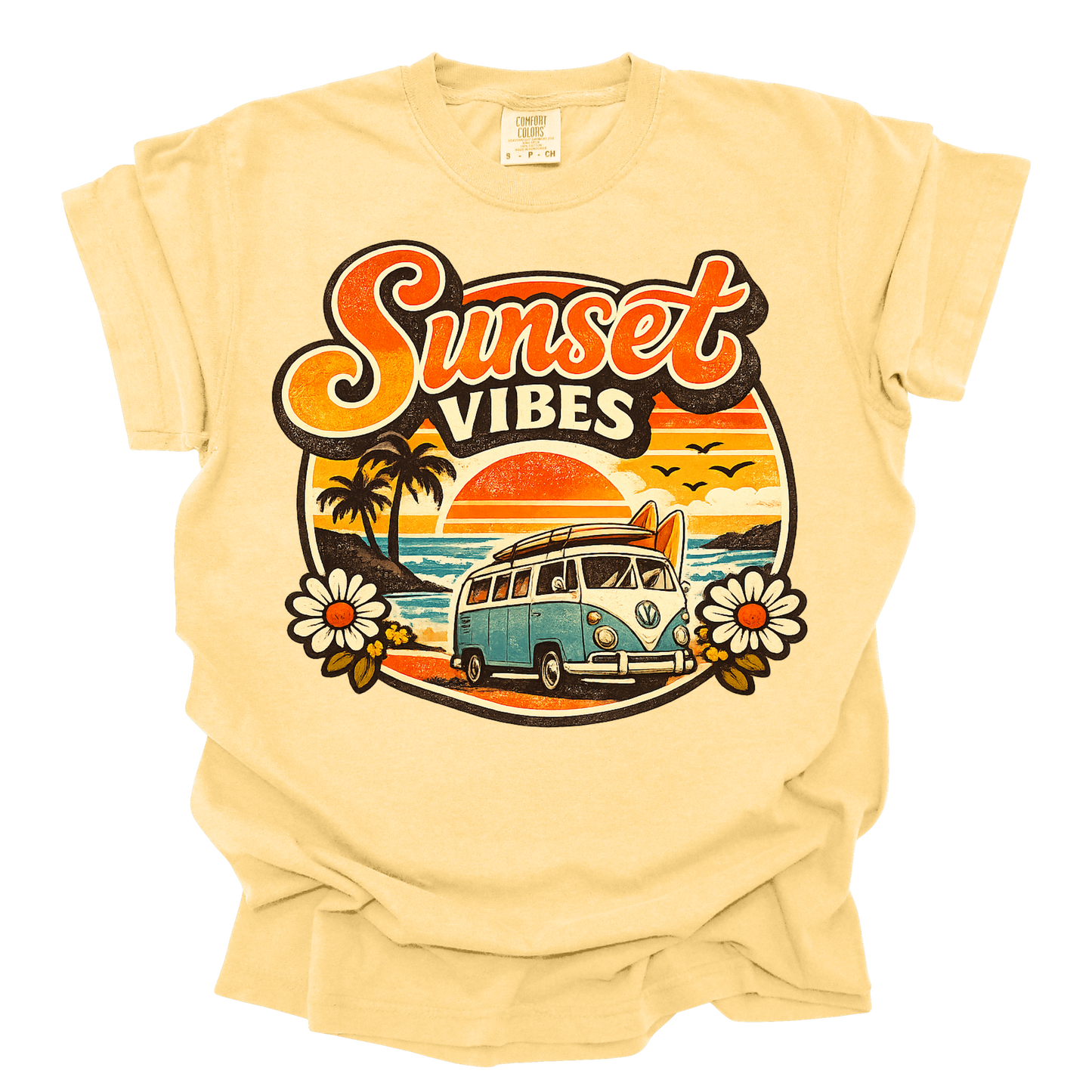 Vintage Sunset Vibes Short Sleeve T-shirt 