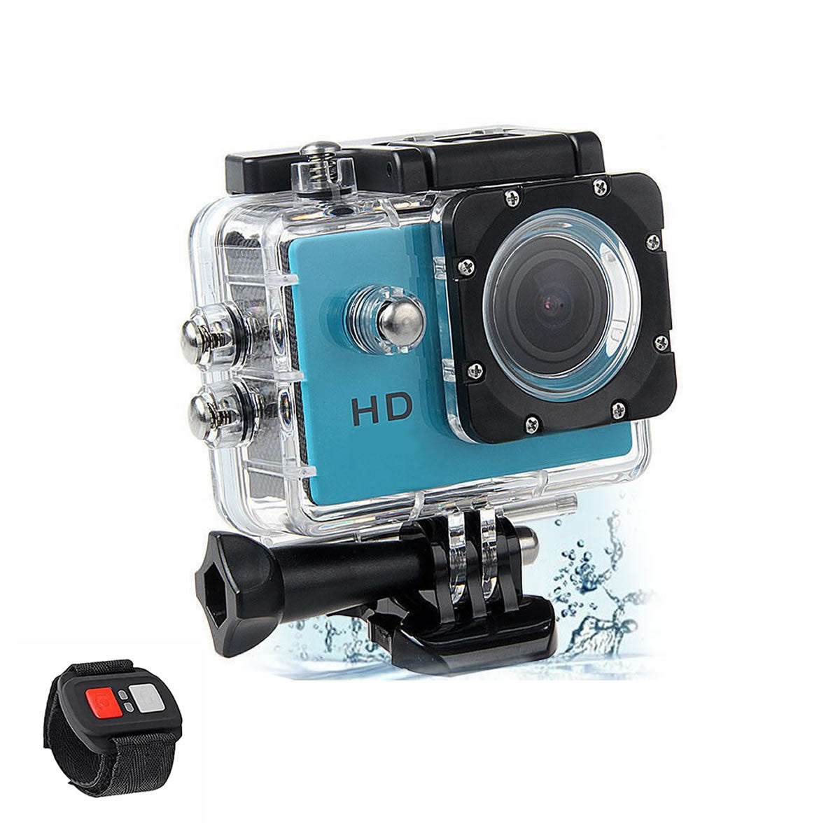 4K Action Pro Waterproof All Digital UHD WiFi Camera + RF Remote And Accessories by VistaShops