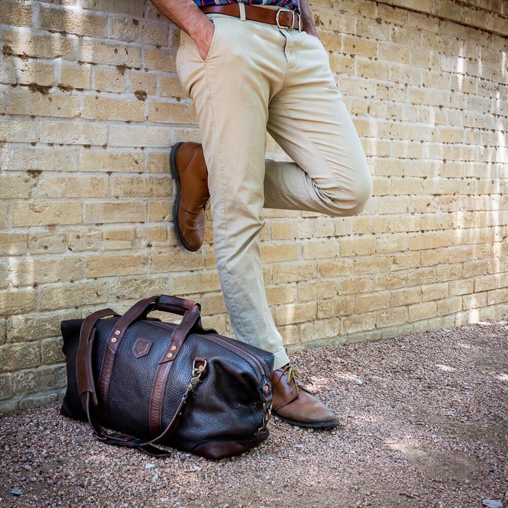 Theodore Leather Weekender Bag by Mission Mercantile Leather Goods